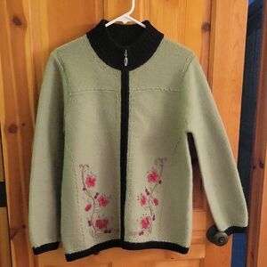 Christopher & Banks Olive Knit Sweater